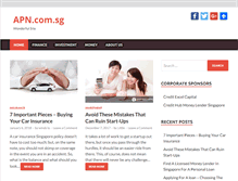 Tablet Screenshot of apn.com.sg